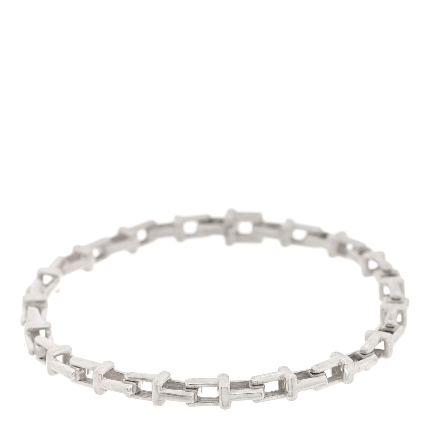 Sterling Silver T Link Chain Bracelet