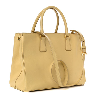 Prada Saffiano Medium Galleria Double Zip Tote Ginestra 3 of 19