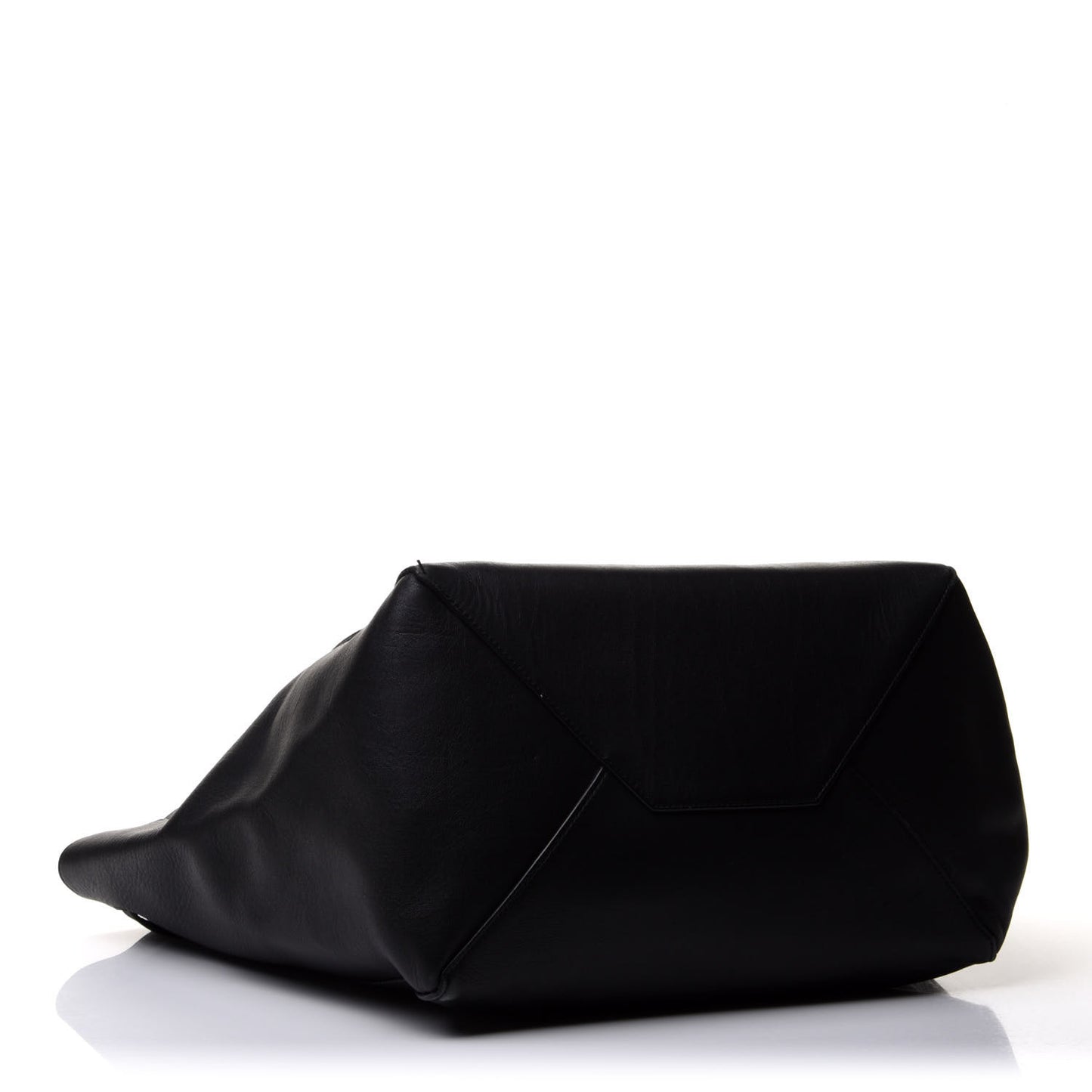 Smooth Calfskin Small Tassel Cabas Phantom Black