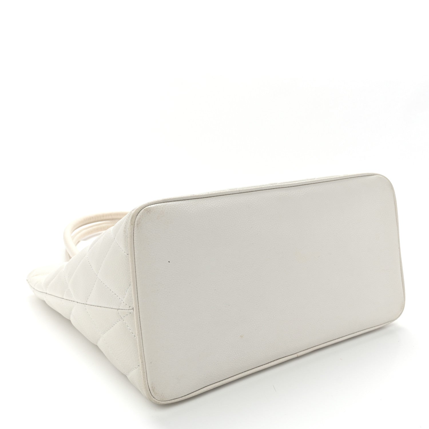 Chanel Caviar Quilted Medallion Tote White 4 of 12