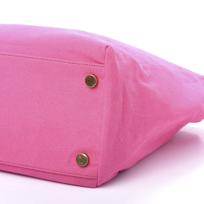 Saint Laurent Calfskin Suede Reversible East West Shopper Tote Fuchsia 14 of 21