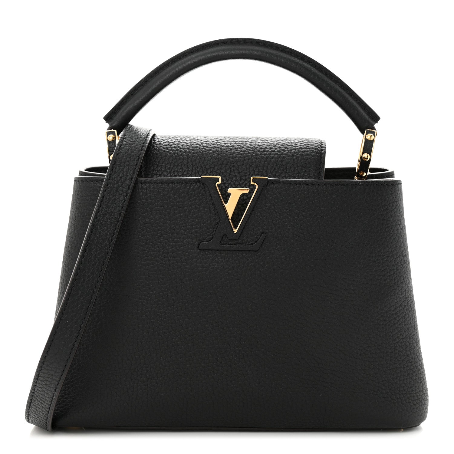 Louis Vuitton Taurillon Capucines BB Black 1 of 9