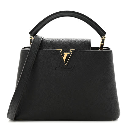 Louis Vuitton Taurillon Capucines BB Black 1 of 9