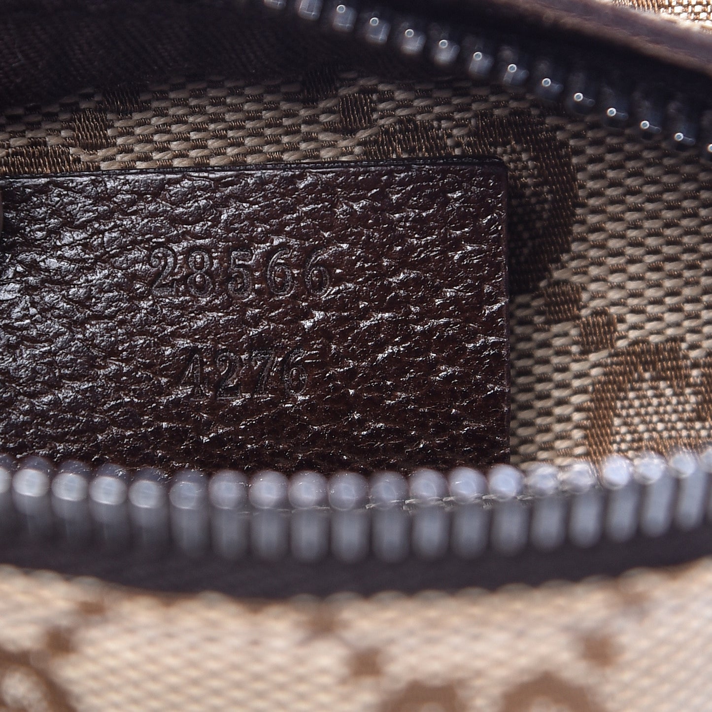 Monogram Web Belt Bag Dark Brown