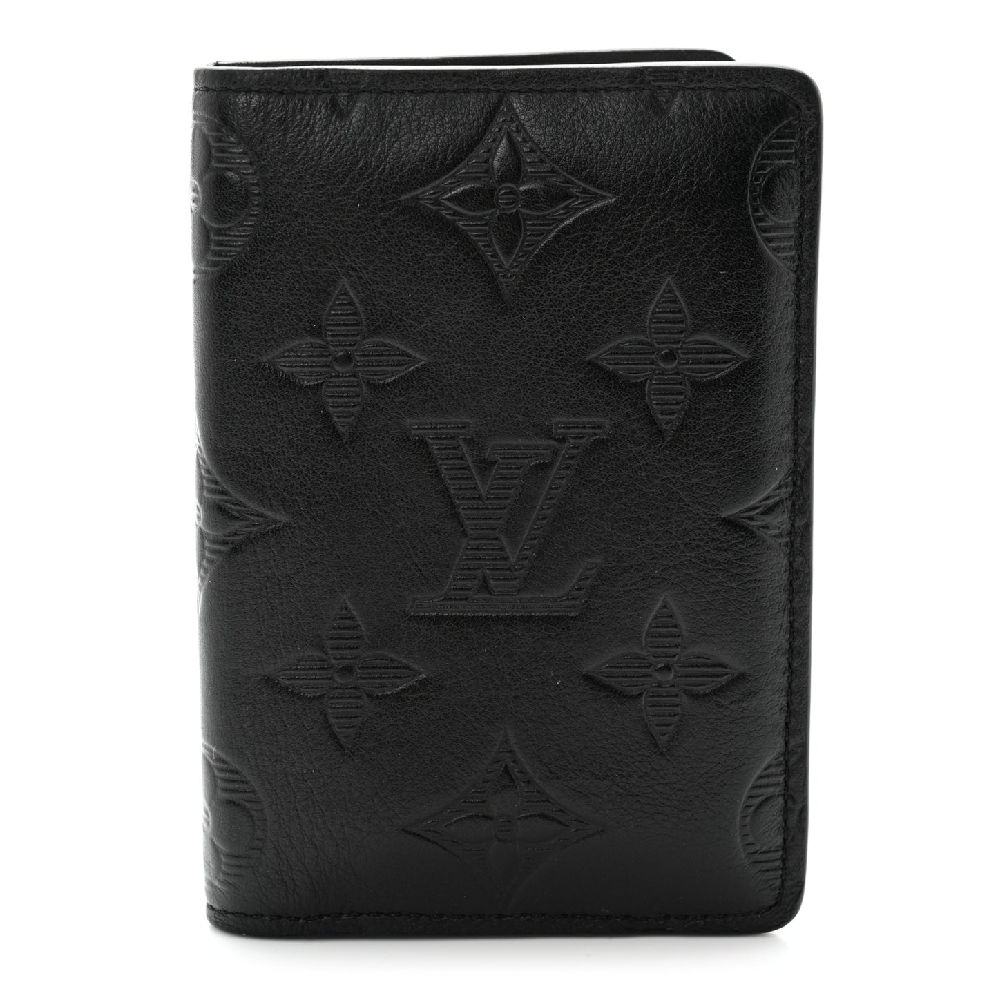 Calfskin Monogram Shadow Pocket Organizer Black