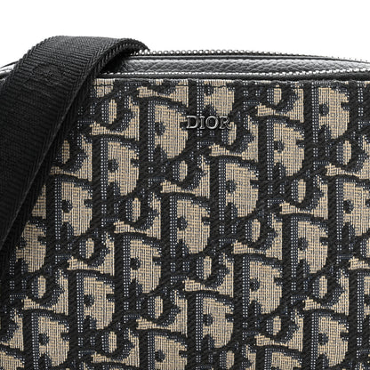 Christian Dior Oblique Pouch Navy Blue 8 of 10