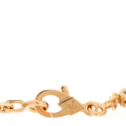 Van Cleef & Arpels 18K Yellow Gold Black Onyx 5 Motifs Vintage Alhambra Bracelet 3 of 6