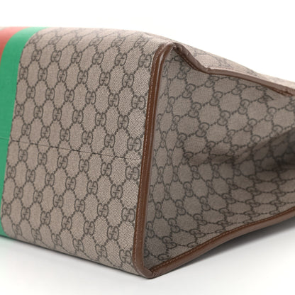 Gucci GG Supreme Monogram Fake/Not Large Retro Interlocking G Tote Bag Beige Brown Sugar 13 of 13