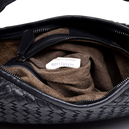 Bottega Veneta Nappa Intrecciato Fuzzy Medium Veneta Hobo Black 10 of 10