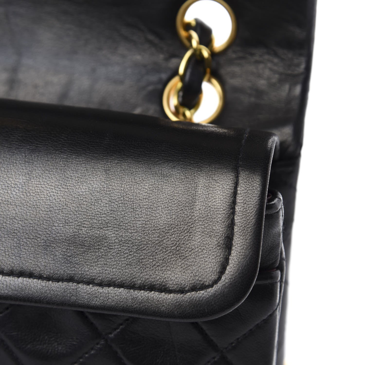 Chanel Lambskin Quilted Small Double Flap Black 9 of 16