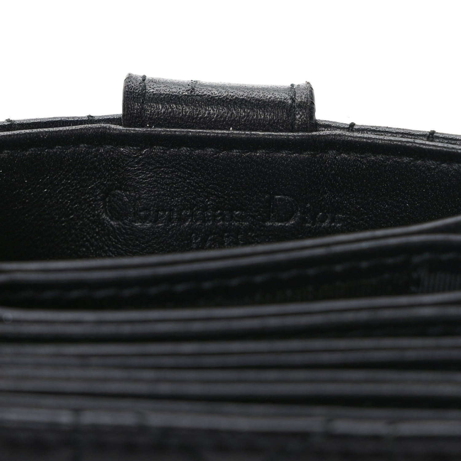 Christian Dior Lambskin Cannage Lady Dior 5-Gusset Card Holder Black 6 of 6