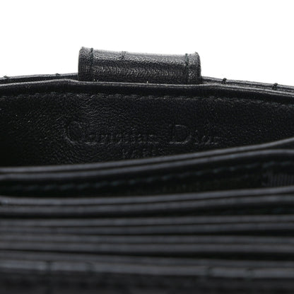 Christian Dior Lambskin Cannage Lady Dior 5-Gusset Card Holder Black 6 of 6