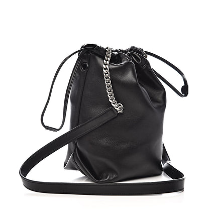 Saint Laurent Lambskin Small Teddy Bucket Bag Black 4 of 11