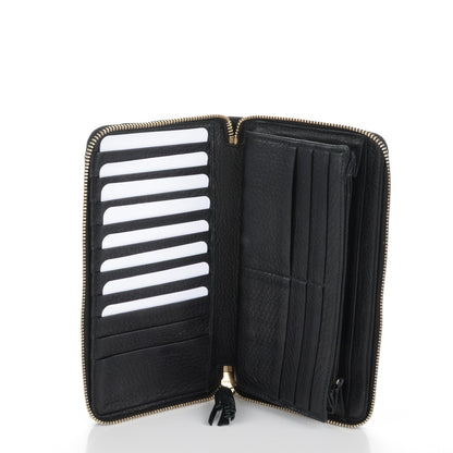 Gucci Calfskin Soho Zip Around Wallet Black 5 of 7
