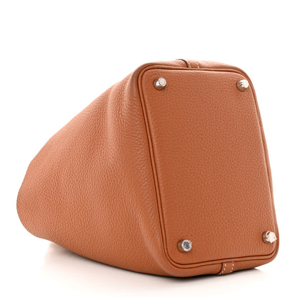 Hermes Taurillon Clemence Picotin Lock 18 PM Gold 4 of 10