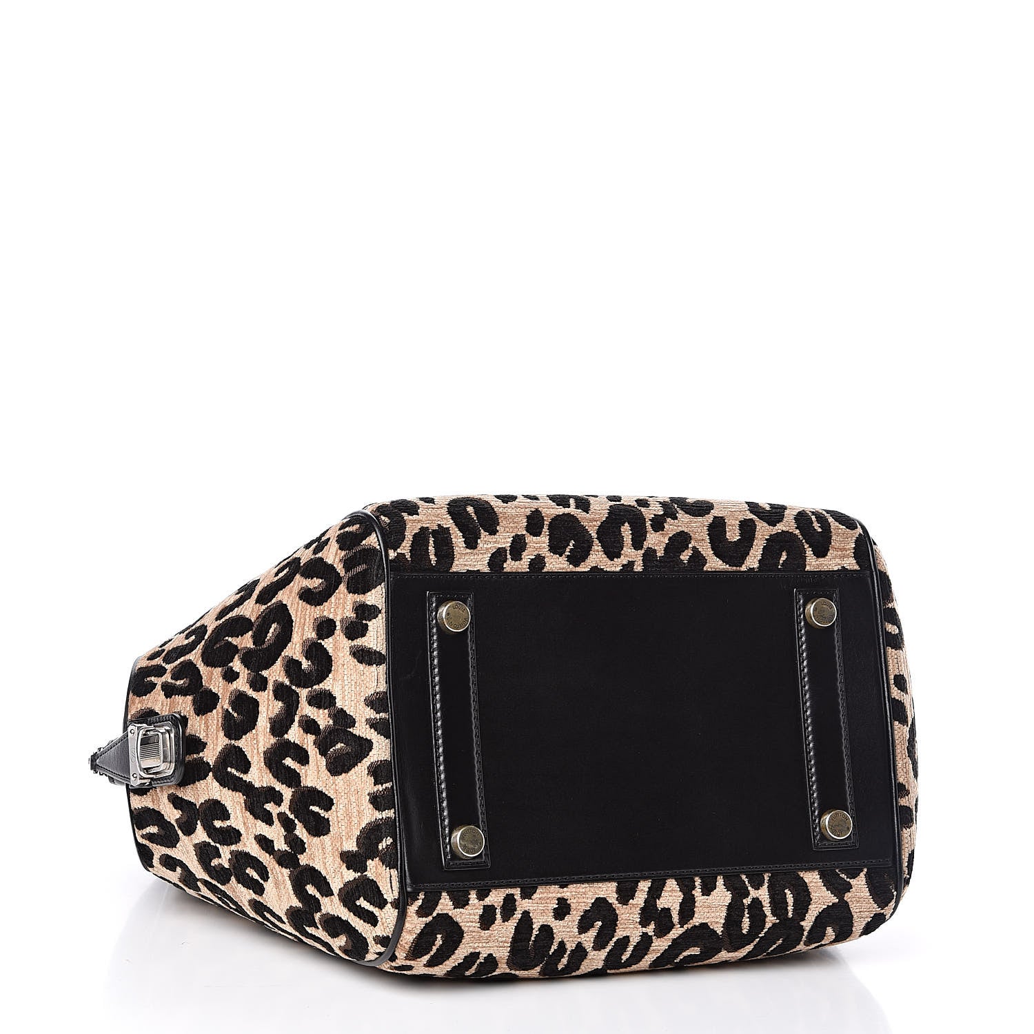 Louis Vuitton Jacquard Velvet Leopard Print Stephen Sprouse North South Bag Black 4 of 11