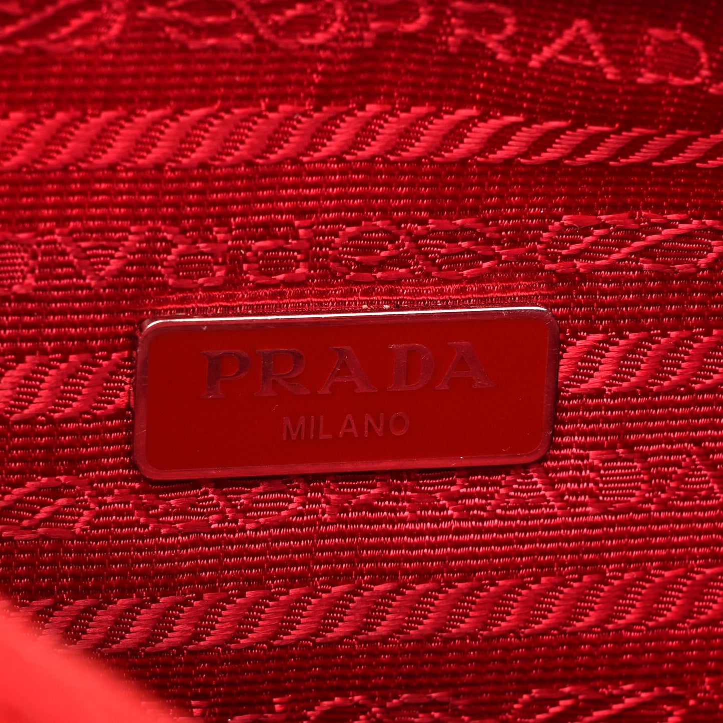 Tessuto Nylon Mini Re-Edition 2000 Bag Rosso