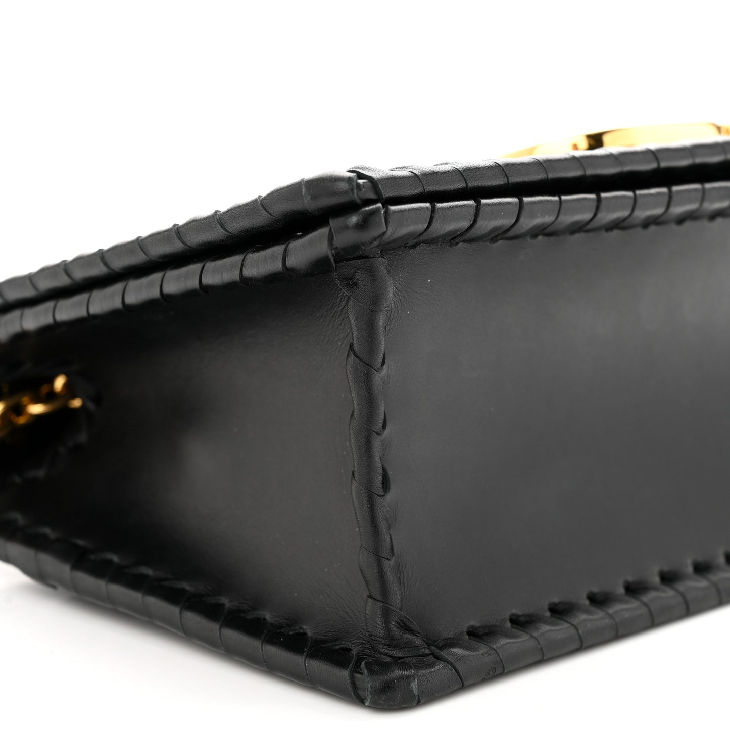 Calfskin Braided 30 Montaigne Chain Flap Bag Black