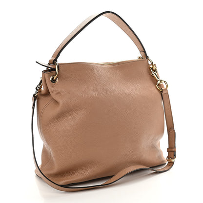 Gucci Pebbled Calfskin Large Soho Hobo Camelia 3 of 13