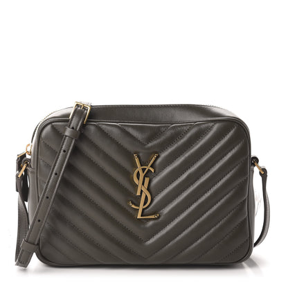Saint Laurent Calfskin Matelasse Monogram Lou Camera Bag Sea Pebble 1 of 10