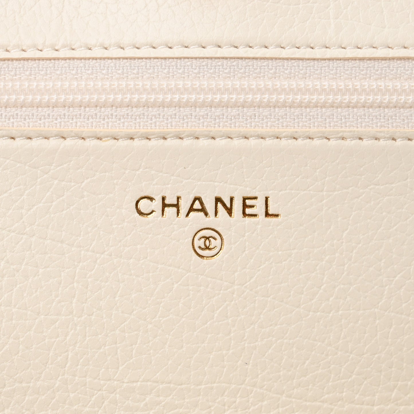 Calfskin Crochet Chanel 19 Wallet On Chain WOC White Black