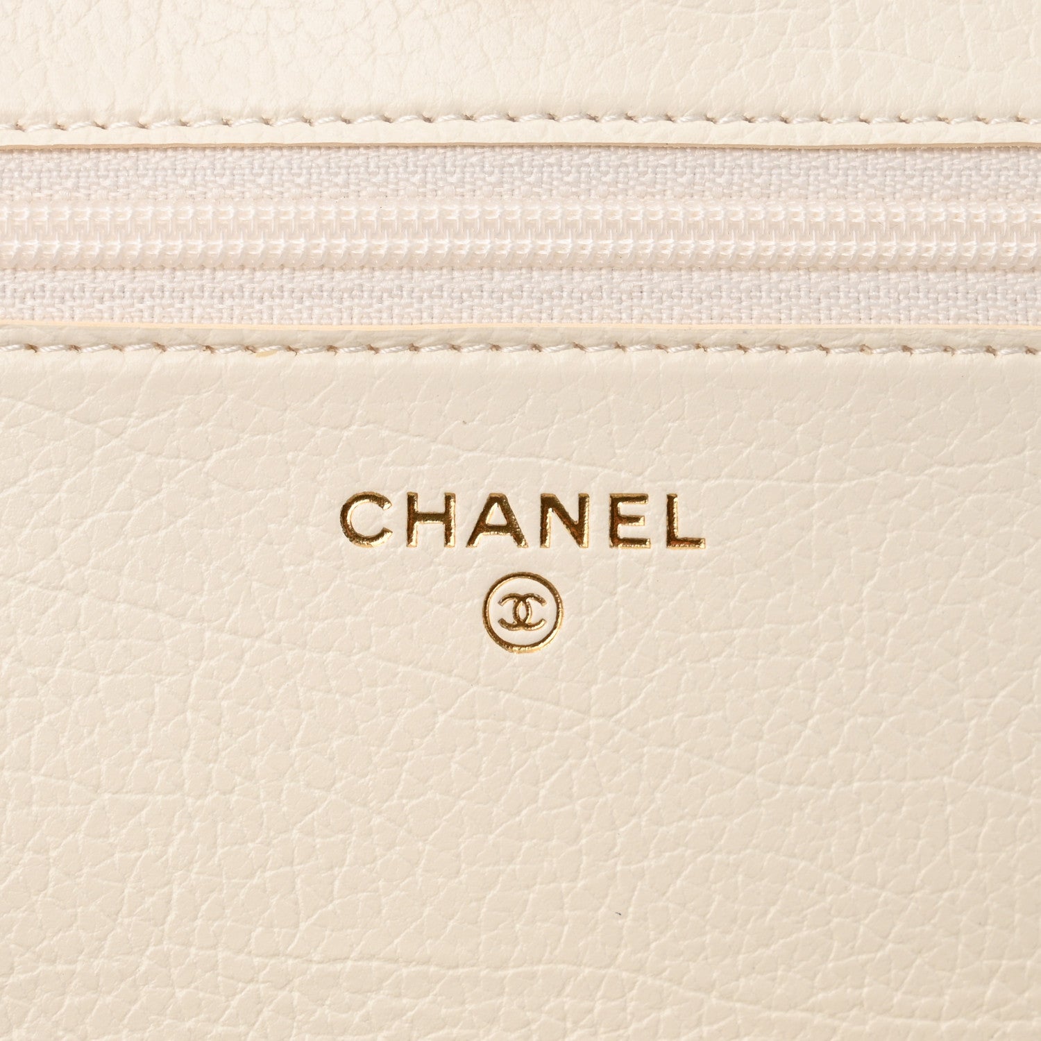 Chanel Calfskin Crochet Chanel 19 Wallet On Chain WOC White Black 6 of 12