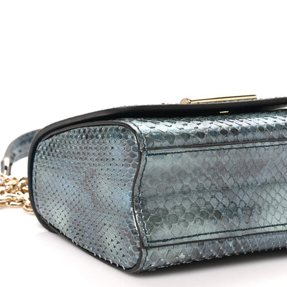 Louis Vuitton Snakeskin Twist Shoulder Bag PM Blue Multicolor 9 of 11