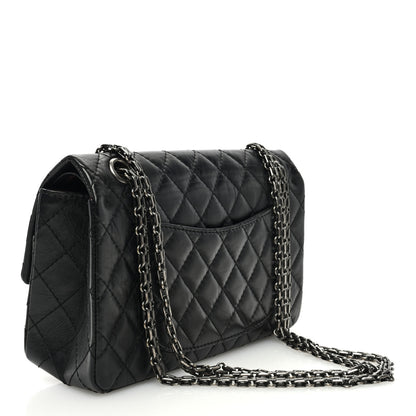 Chanel Aged Calfskin Quilted 2.55 Reissue 225 Flap Black 3 of 10
