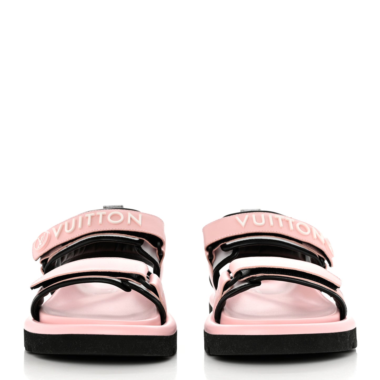 Calfskin Pool Pillow Flat Comfort Sandals 38 Rose Clair Pink