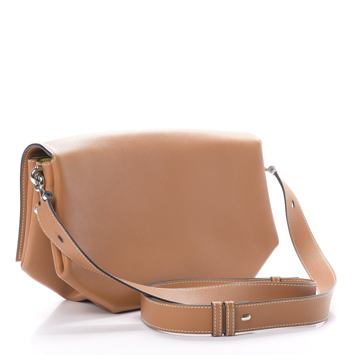 Hermes Taurillon Novillo Opli 28 Toffee Lime 3 of 13