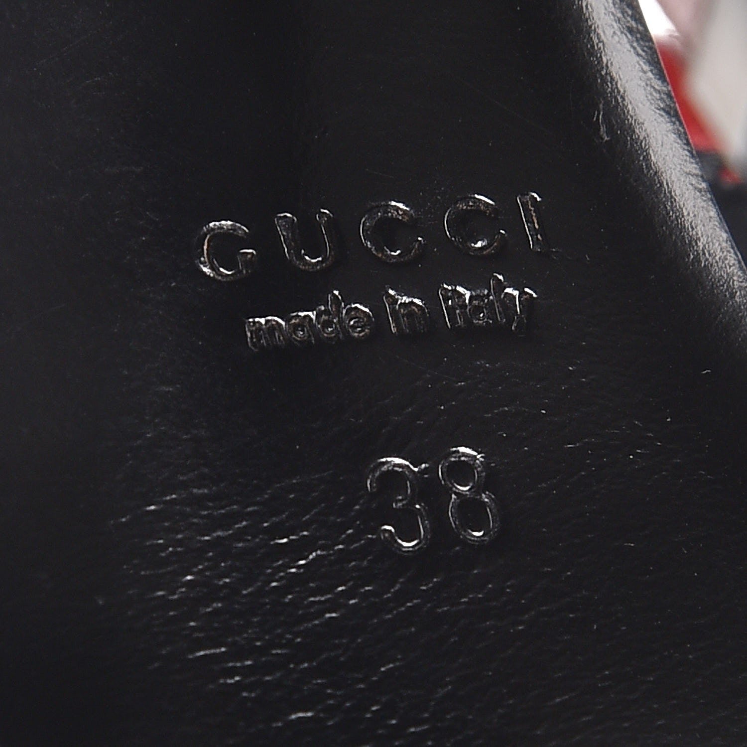 Gucci Nappa Studded Melville T-Strap Sandals 38 Rosso 6 of 8
