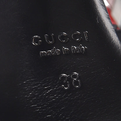 Gucci Nappa Studded Melville T-Strap Sandals 38 Rosso 6 of 8