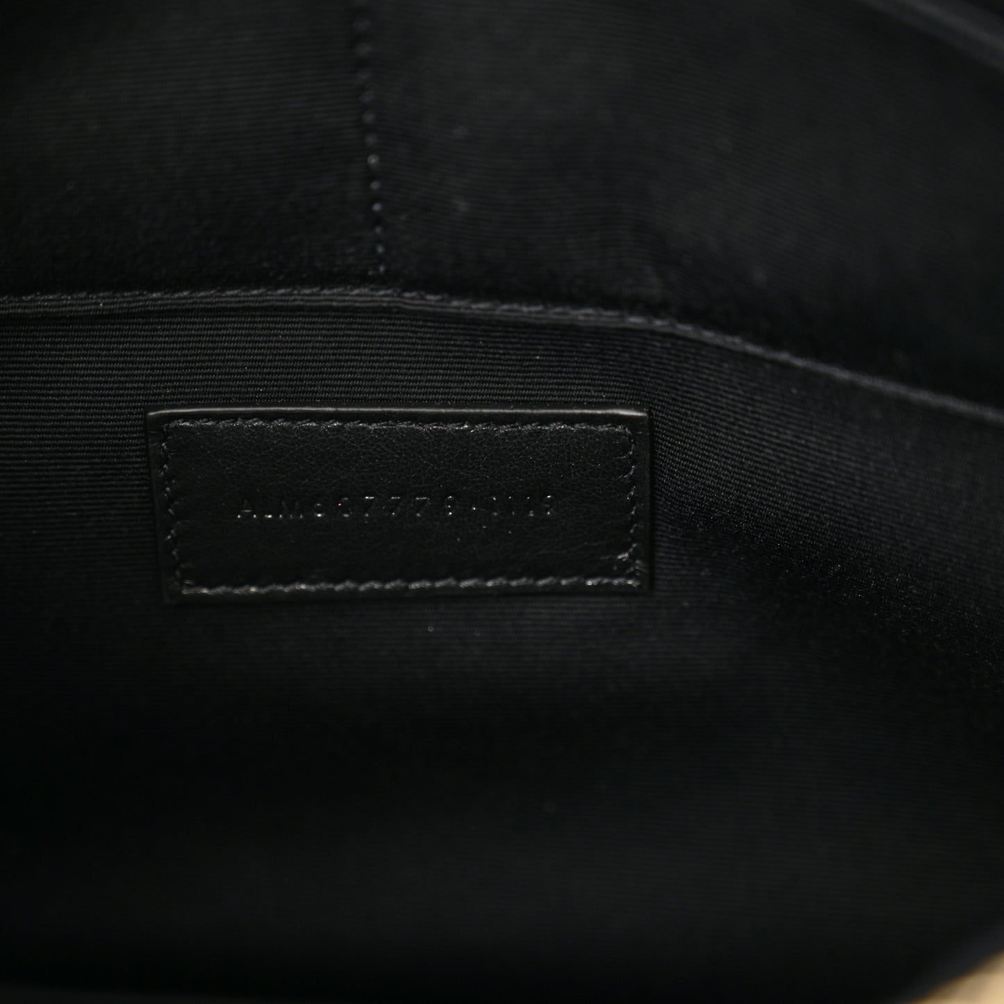 Shiny Calfskin Tiny Monogram Zipped Tablet Holder Black