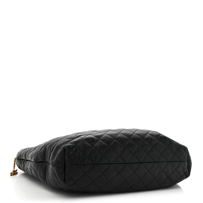 Saint Laurent Lambskin Quilted Maxi Icare Shopping Tote Black 4 of 18