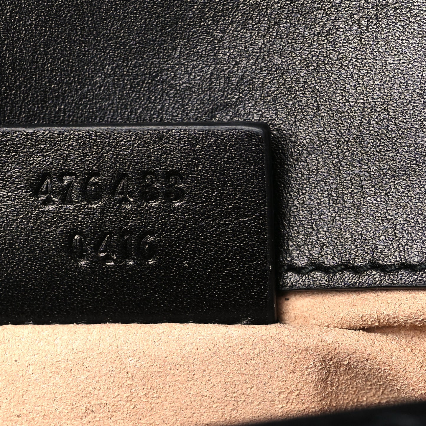 Calfskin Matelasse Super Mini GG Marmont Shoulder Bag Black