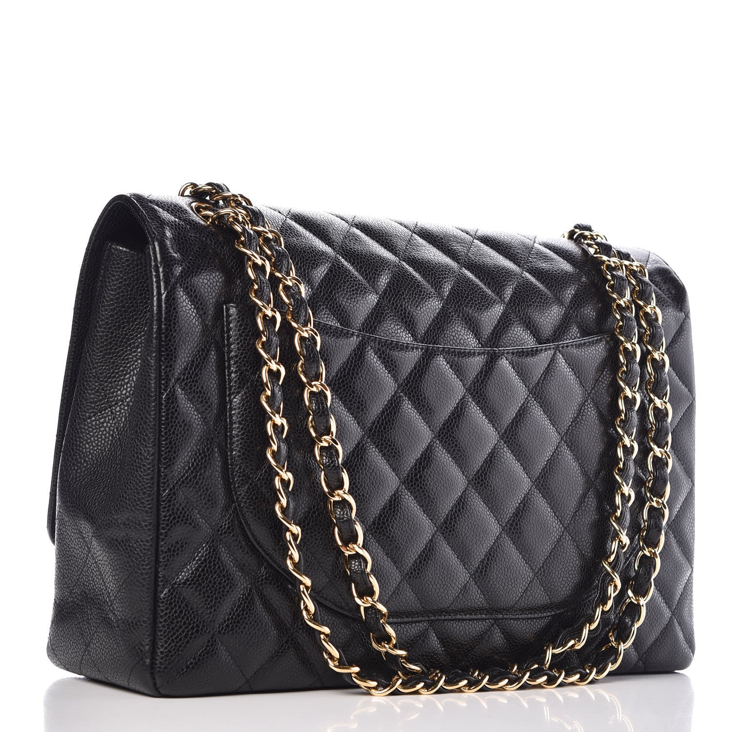 Chanel Caviar Quilted Maxi Single Flap Black 3 of 10