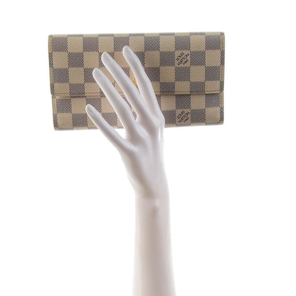 Louis Vuitton Damier Azur Porte Tresor International Wallet 2 of 9