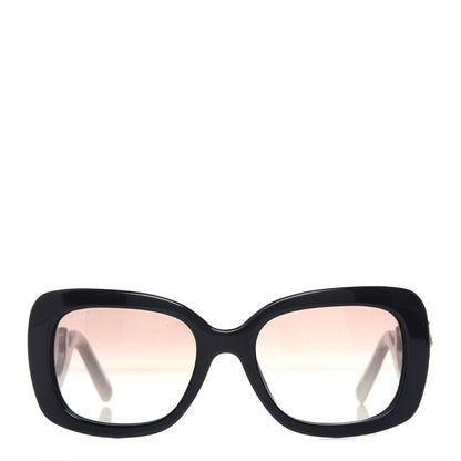 Prada Crystal Ornate Square Baroque Sunglasses White Black 2 of 7