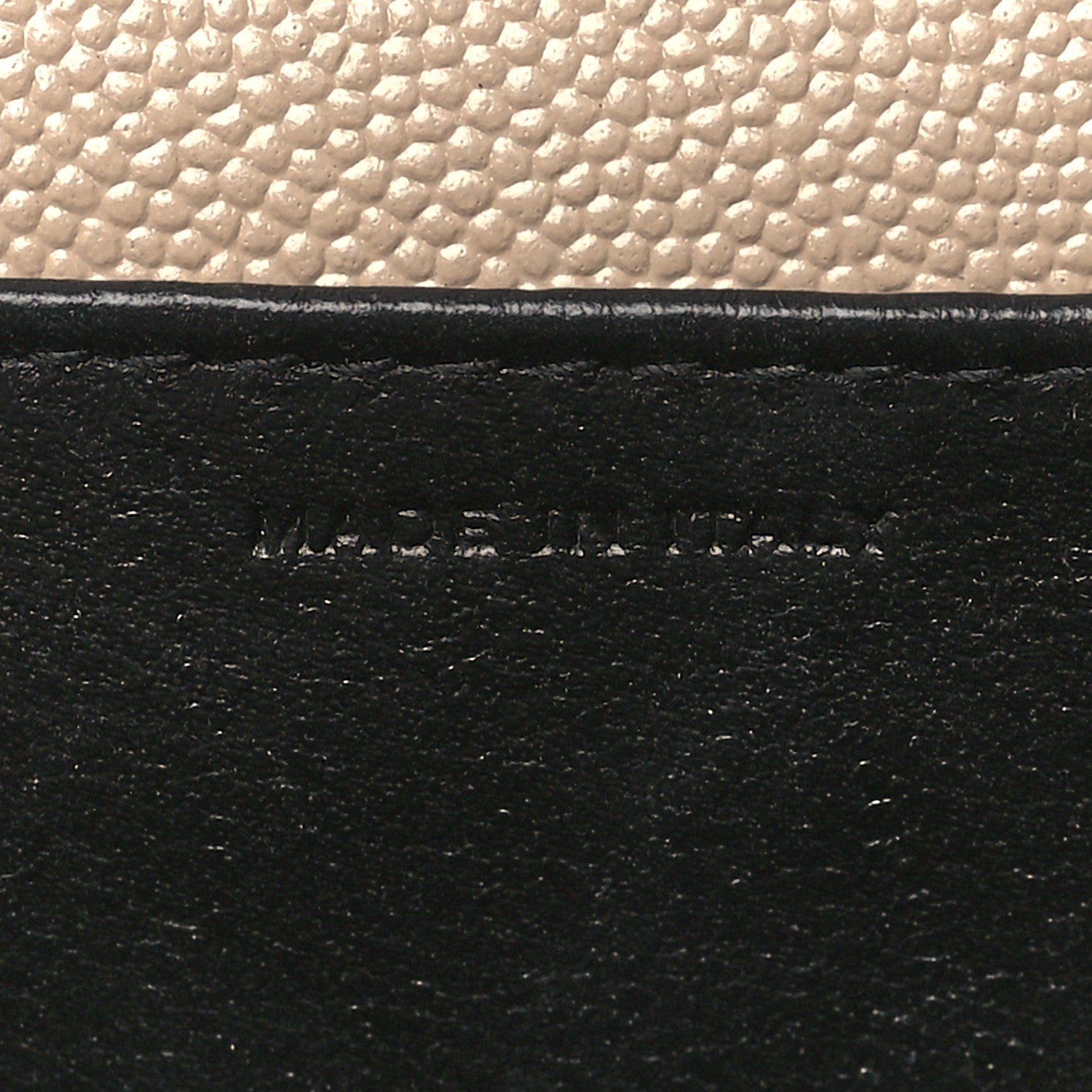 Saint Laurent Grain De Poudre Monogram Uptown Chain Wallet Dark Beige 8 of 11