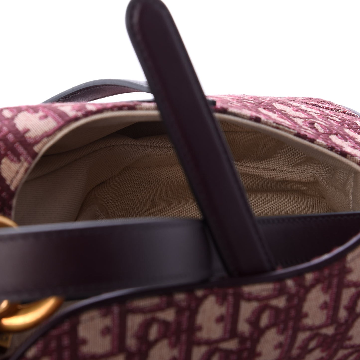 Oblique Saddle Bag Burgundy