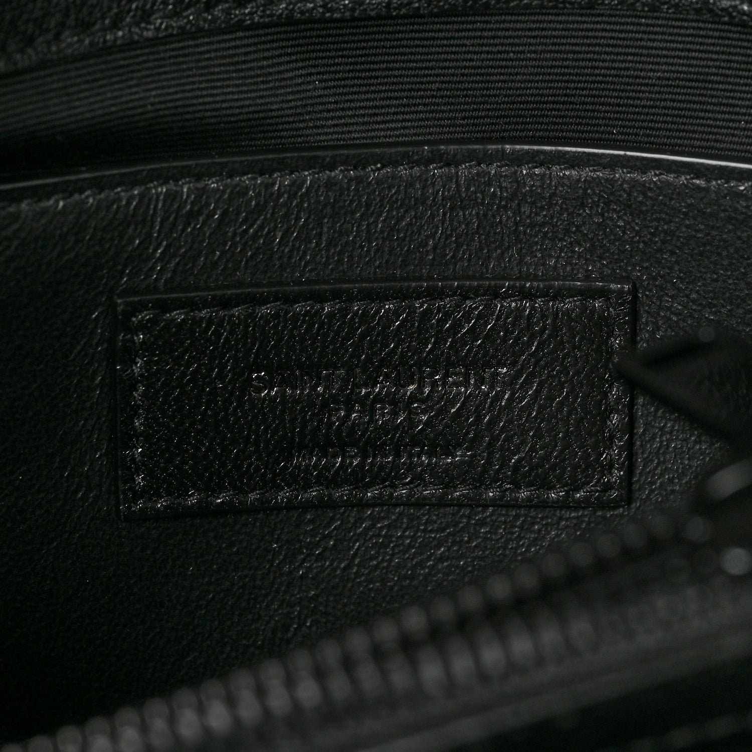 Saint Laurent Sheepskin Matelasse Chevron Monogram Monochrome Medium College Bag Black 6 of 8