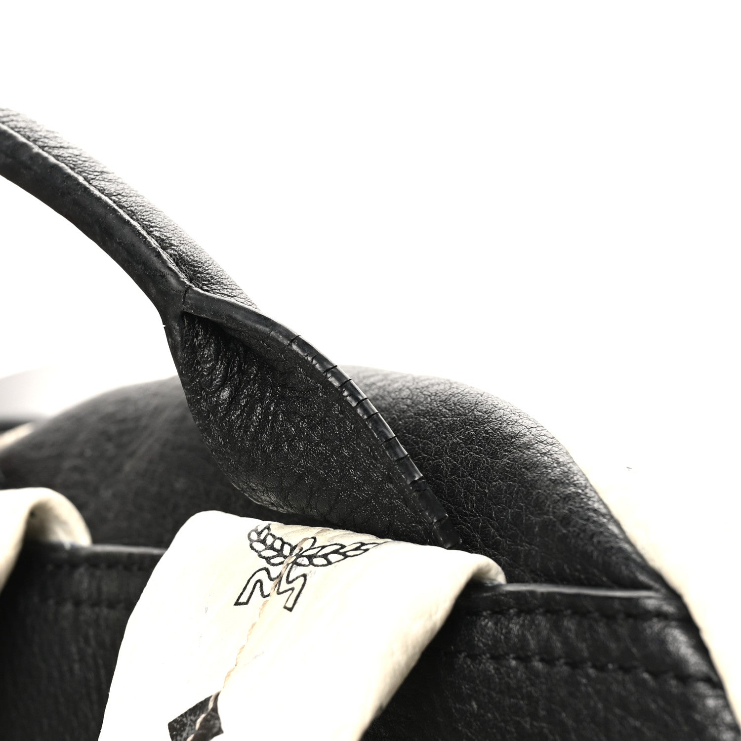 MCM Visetos Medium Side Studs Stark Backpack White 11 of 11