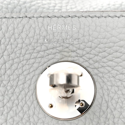 Hermes Taurillon Clemence Lindy 26 Bleu Pale 6 of 10