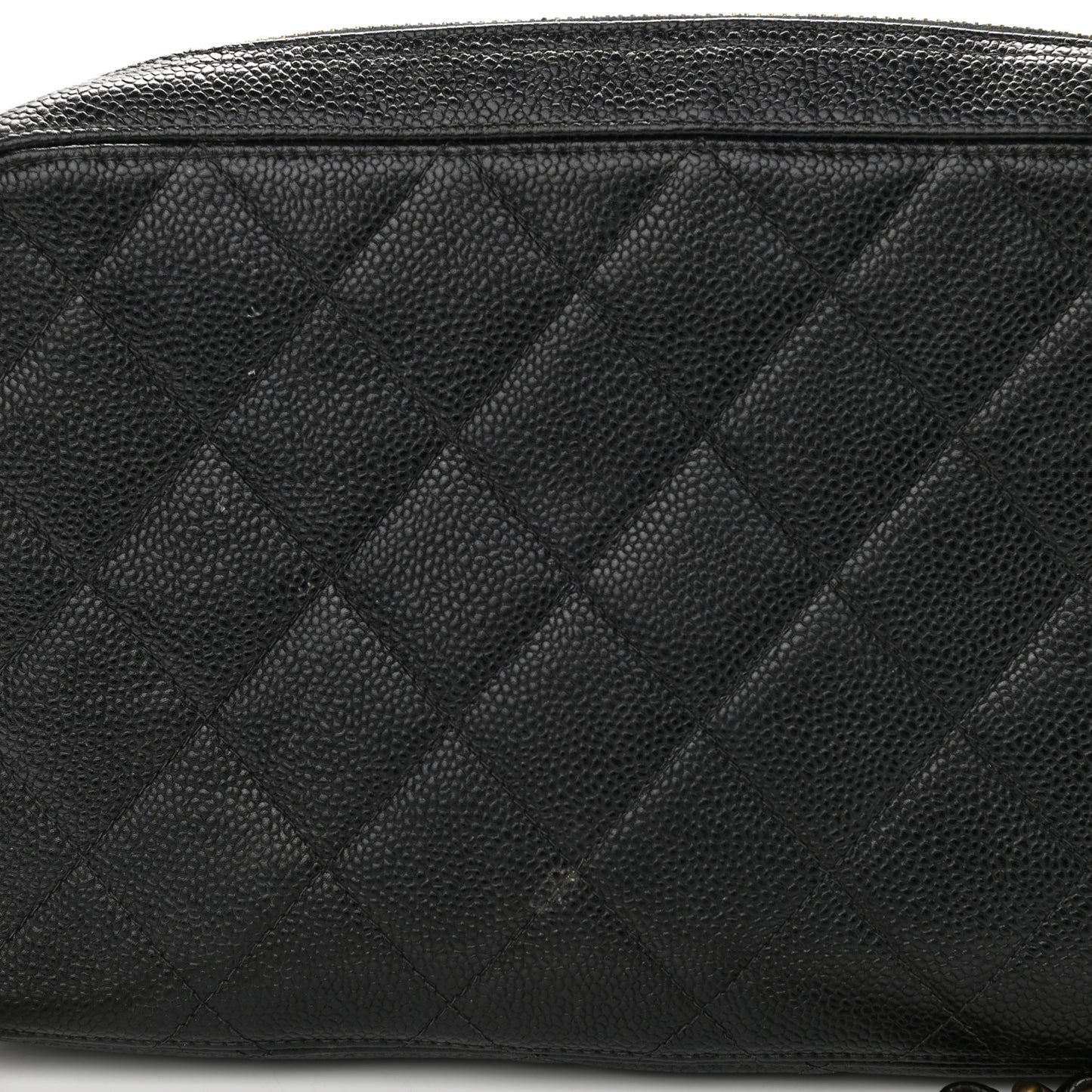 Caviar Quilted CC Camera Shoulder Bag Black