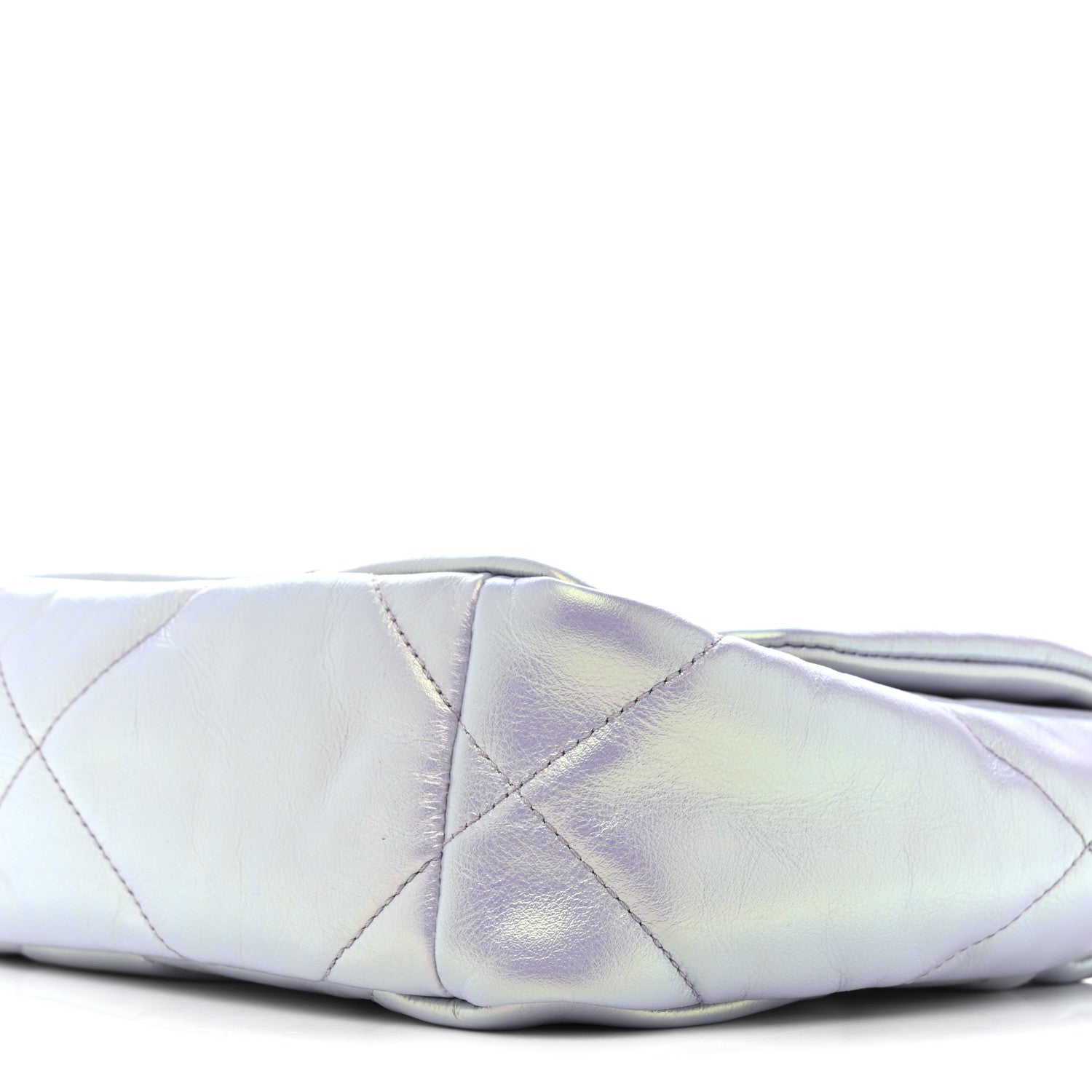 Chanel Iridescent Calfskin Quilted Medium Chanel 19 Flap Light Purple Blue 10 of 11