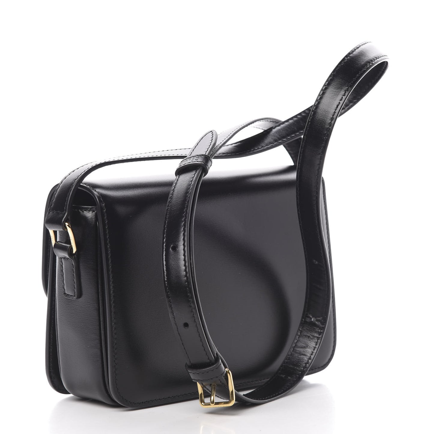 Shiny Calfskin Nano Triomphe Black
