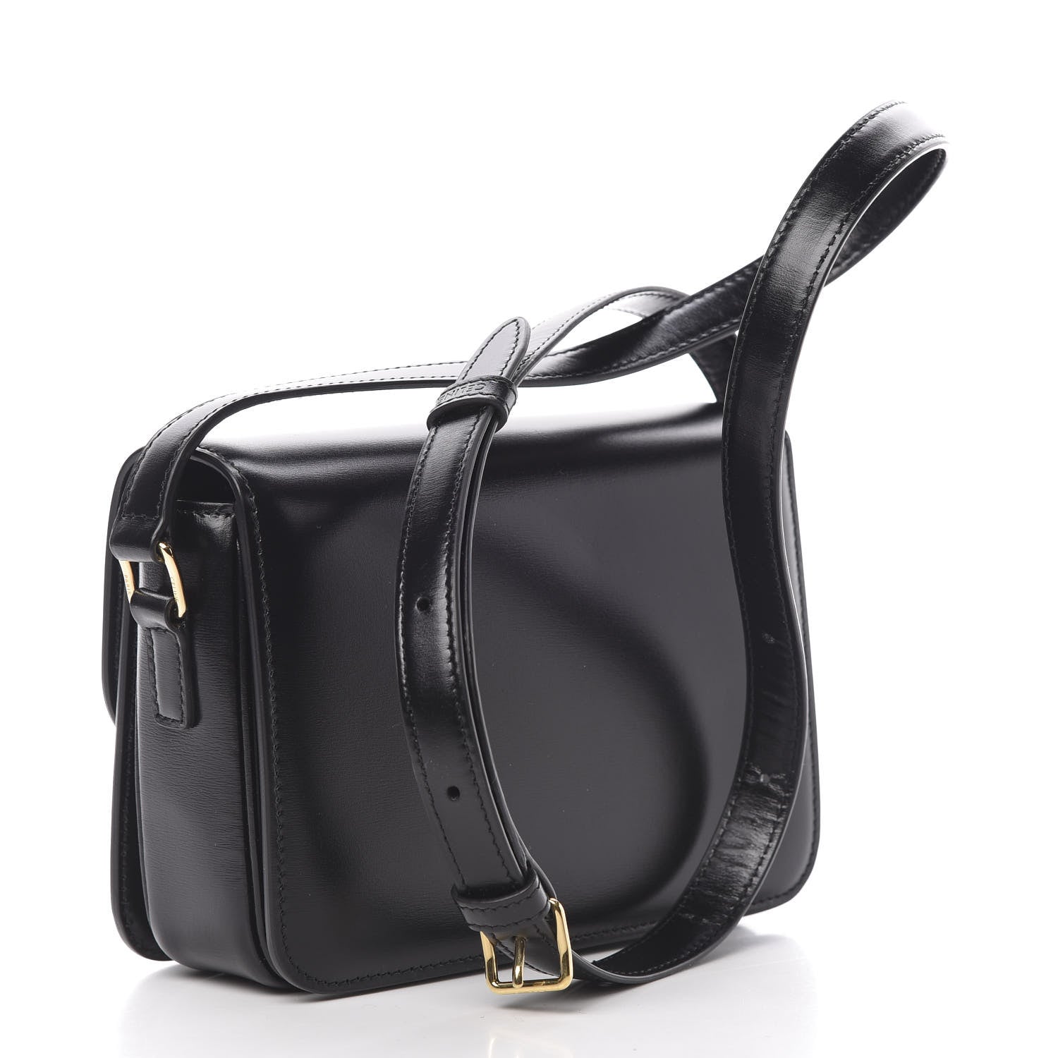Celine Shiny Calfskin Nano Triomphe Black 3 of 13