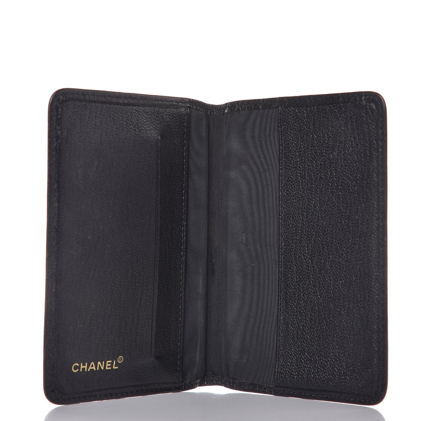 Goatskin Card Holder Wallet Black
