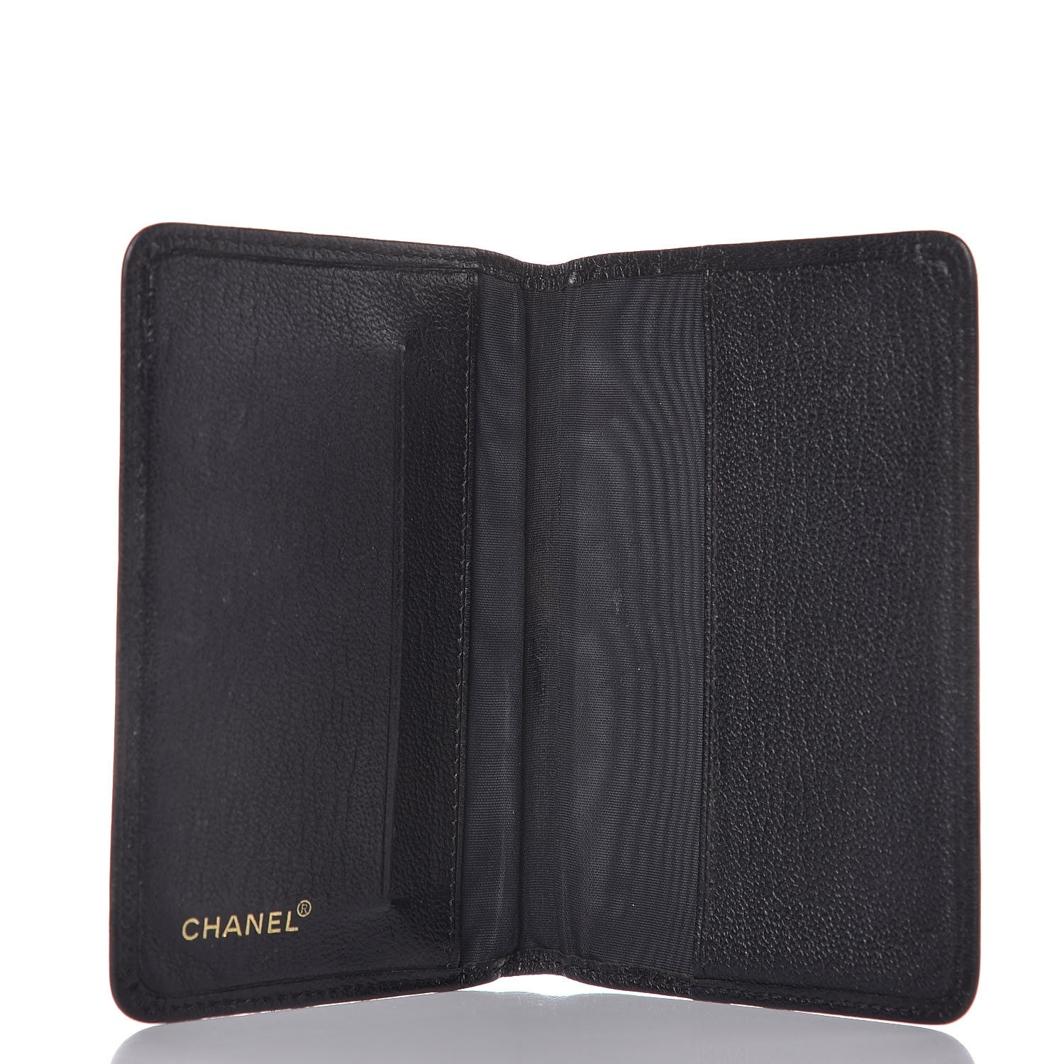 Chanel Goatskin Card Holder Wallet Black 5 of 9