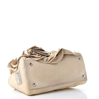Valentino Garavani Lambskin Ruffle Tote Beige 4 of 19